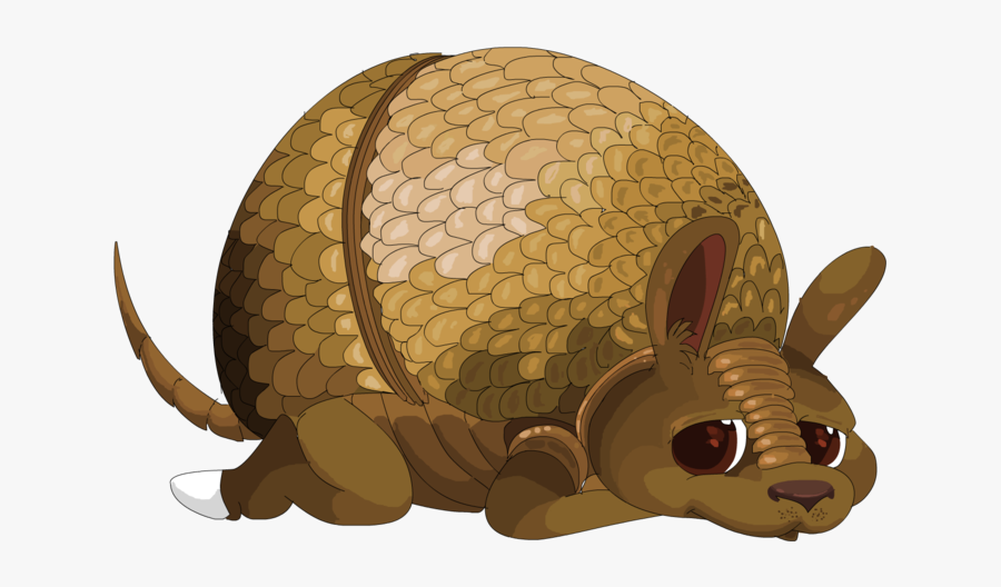 Cartoon Three Banded Armadillo, Transparent Clipart