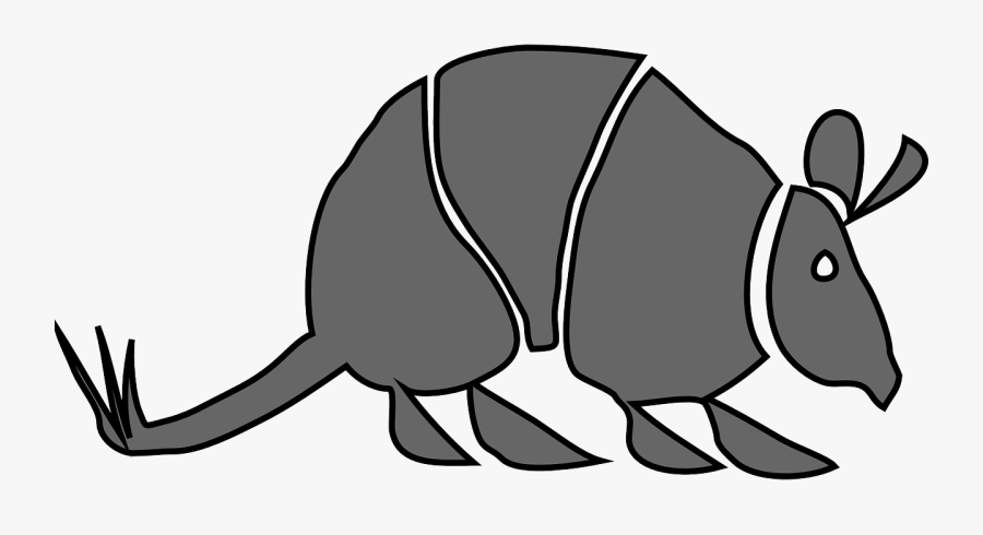 Armadillo Nocturnal Mamal Horny Plates Free Photo - Armadillo Clip Art, Transparent Clipart