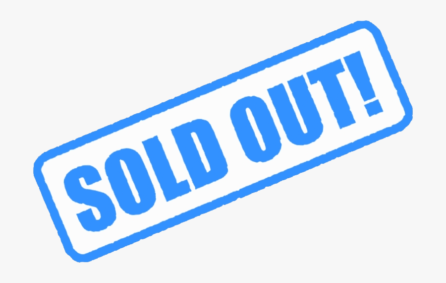 Sold Out Png - Electric Blue, Transparent Clipart