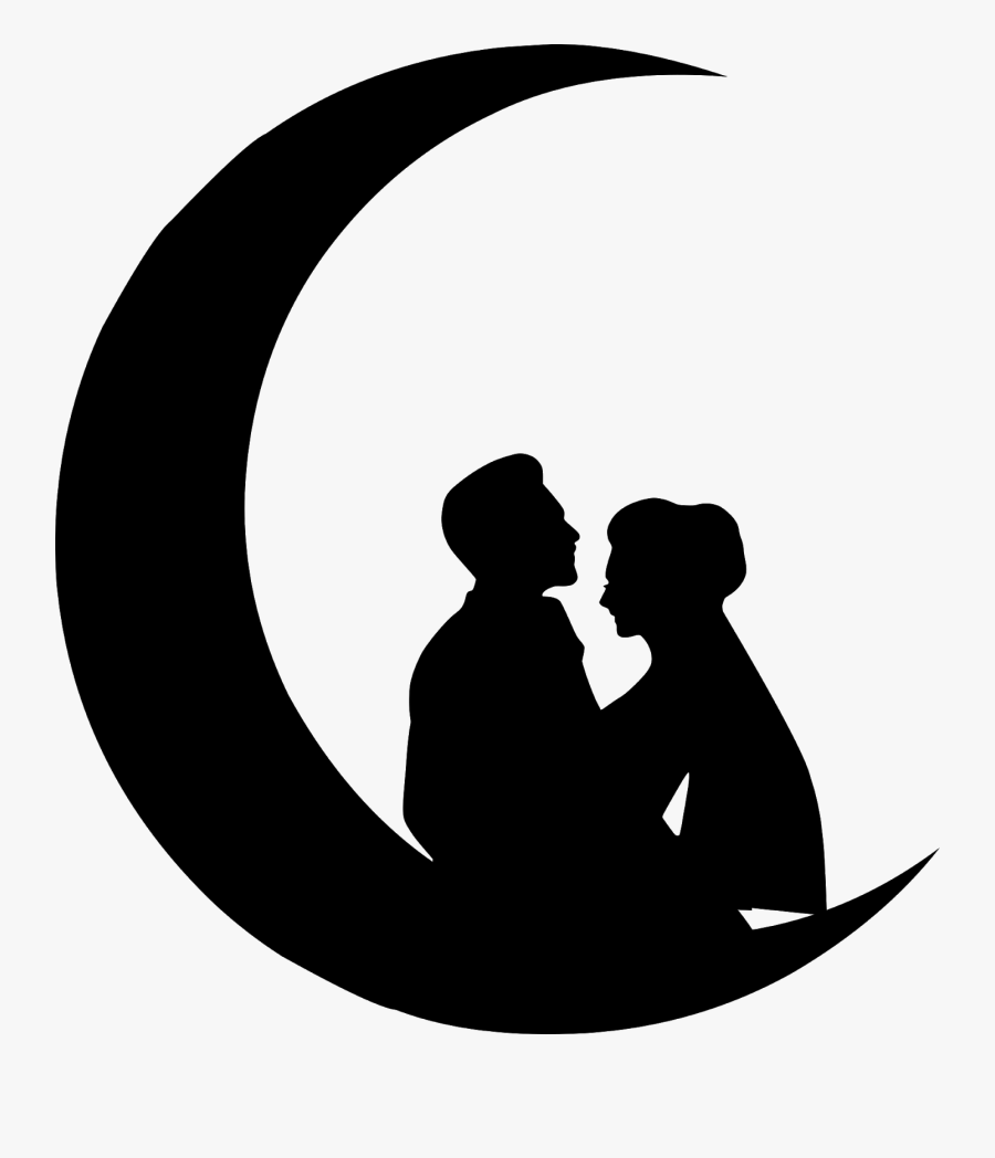 Wedding Man And Woman Silhouette, Transparent Clipart