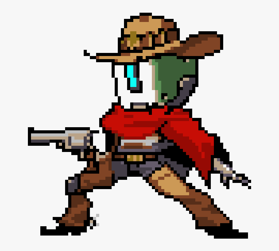 Photo Via @meese Commander - Overwatch Mccree Pixel Spray, Transparent Clipart