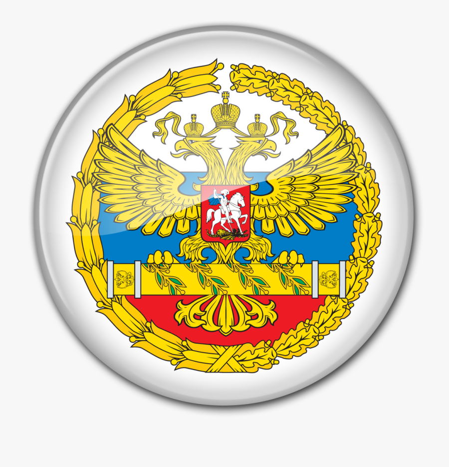 Round Glass Emblem Of The Supreme Commander Of The - Russian President Seal, Transparent Clipart