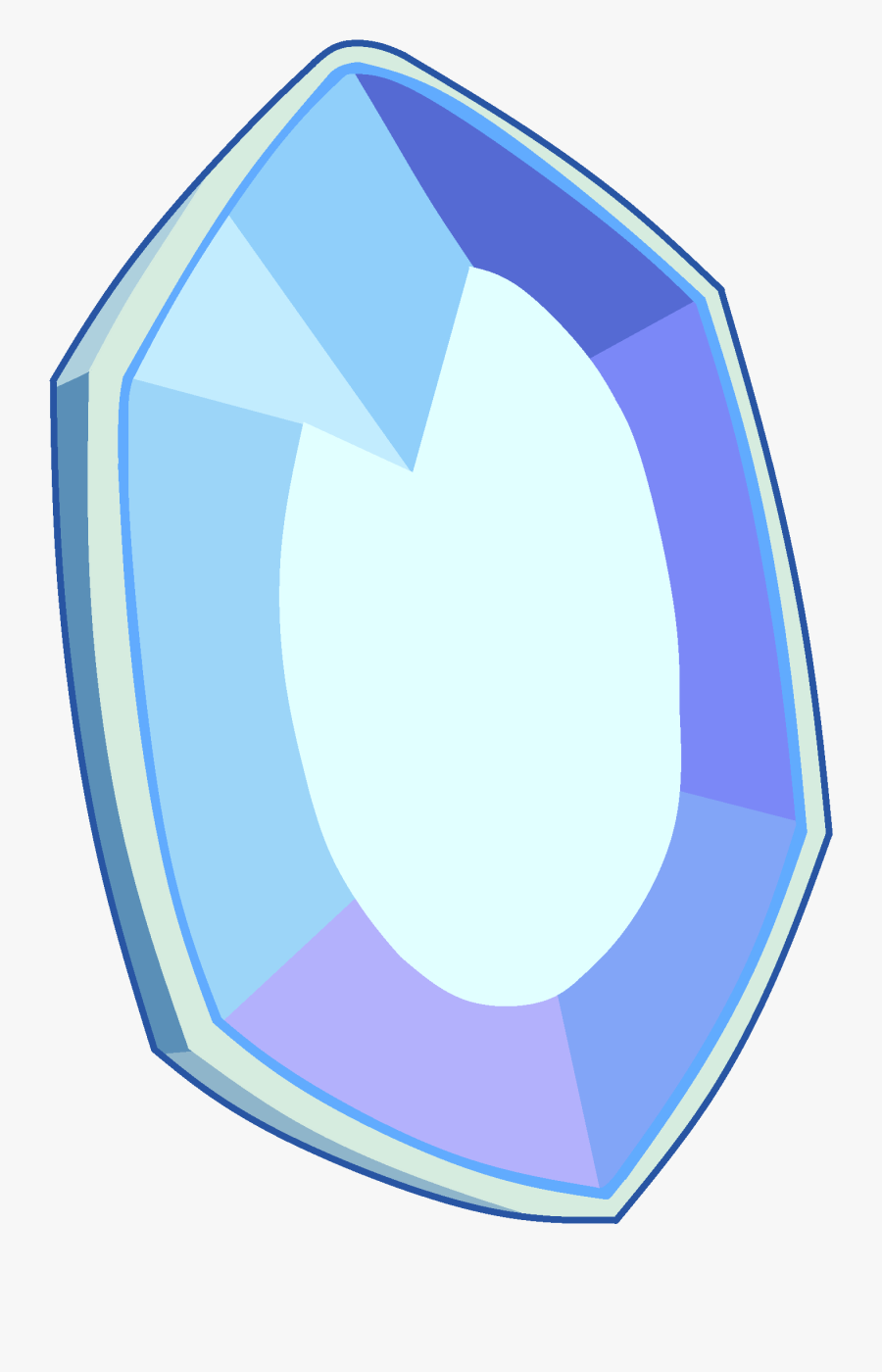Crystal Clipart Electric Blue - Ice Gem Steven Universe, Transparent Clipart