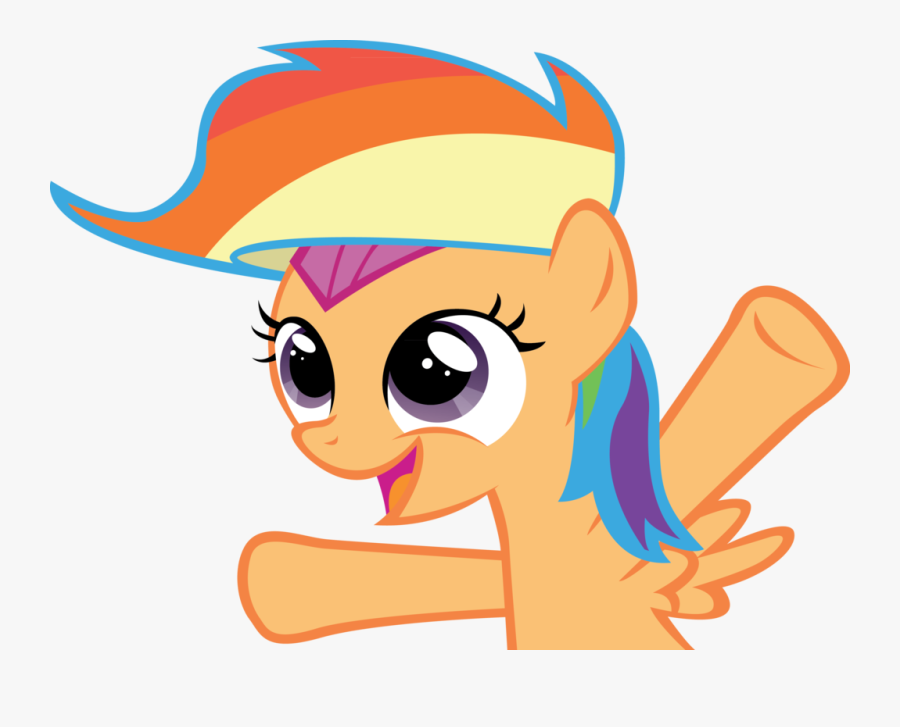 Wig Vector Hair Mlp - Scootaloo, Transparent Clipart