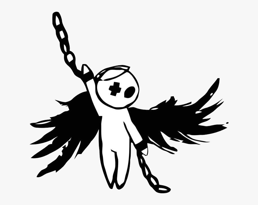 Emo Png - Desenho De Anjos Góticos, Transparent Clipart