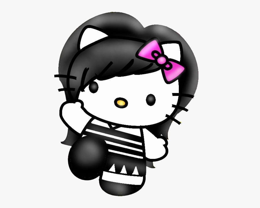 Emo Png - Emo Hello Kitty Png, Transparent Clipart
