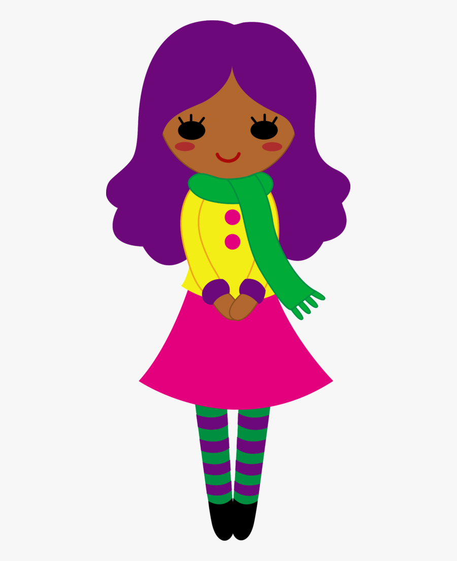 Cute Girl Purple Typegoodies - Girl With Purple Hair Clipart, Transparent Clipart
