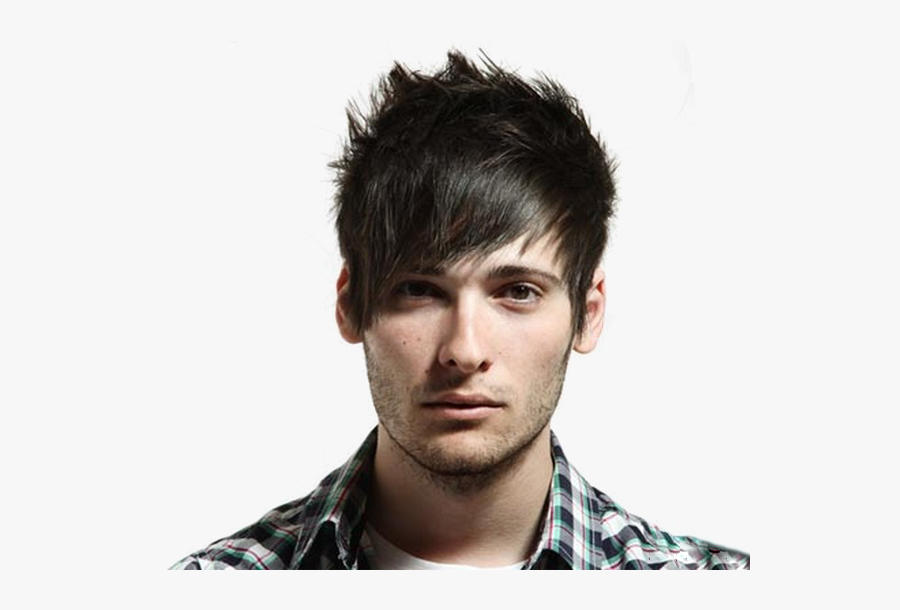 Transparent Short Hair Png - Short Emo Haircuts Men, Transparent Clipart