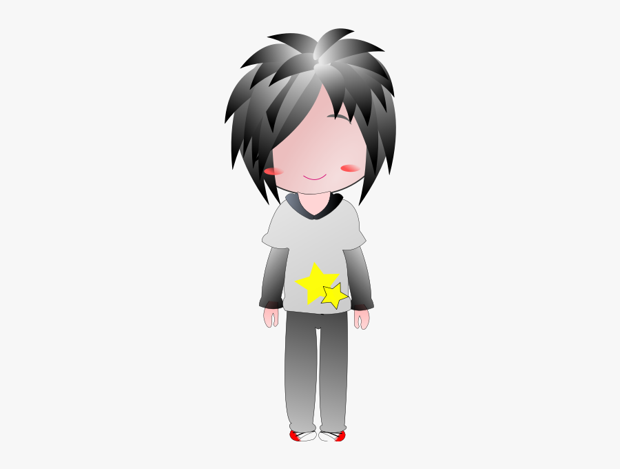 Emo Kid - Adolescente Anime Png, Transparent Clipart