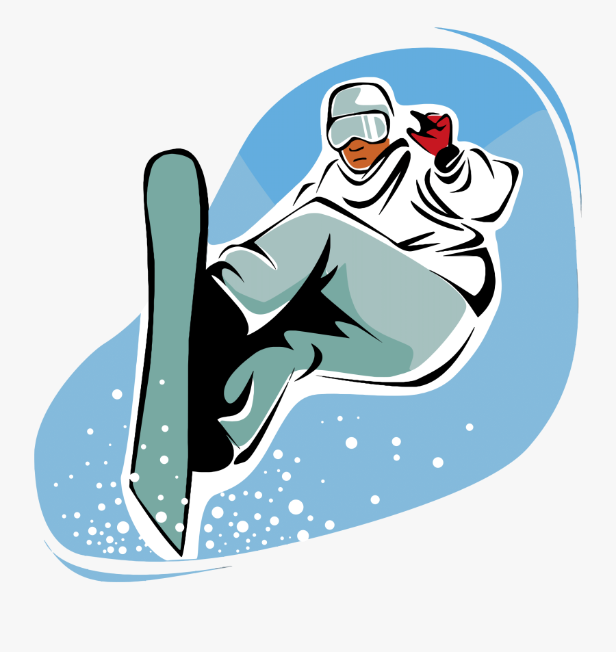 Clipart - Snowboard Clip Art, Transparent Clipart