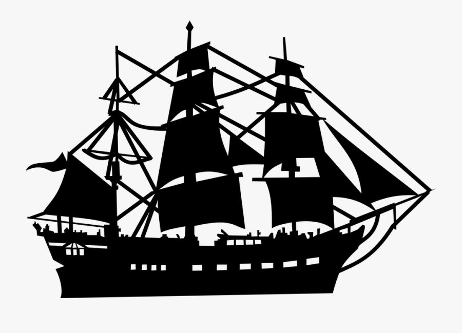 Sail Ship Vector Png, Transparent Clipart