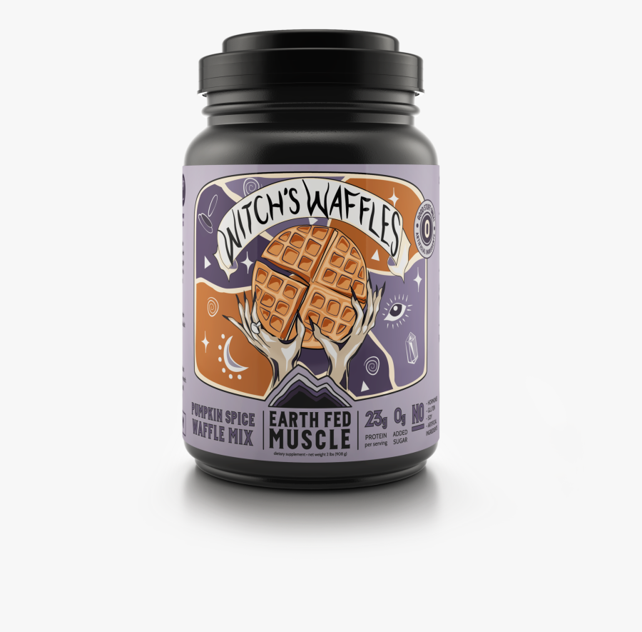 Witch"s Whey Seasonal Pumpkin Spice Protein Waffle"
 - Protein, Transparent Clipart
