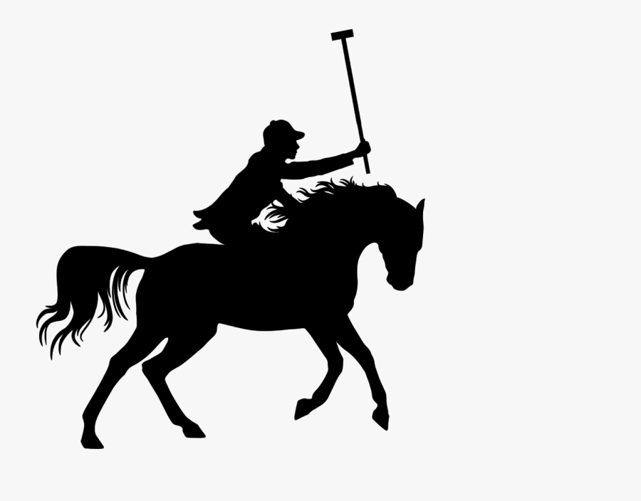 Transparent Polo Horse Clipart - Silhouette Polo Horse, Transparent Clipart