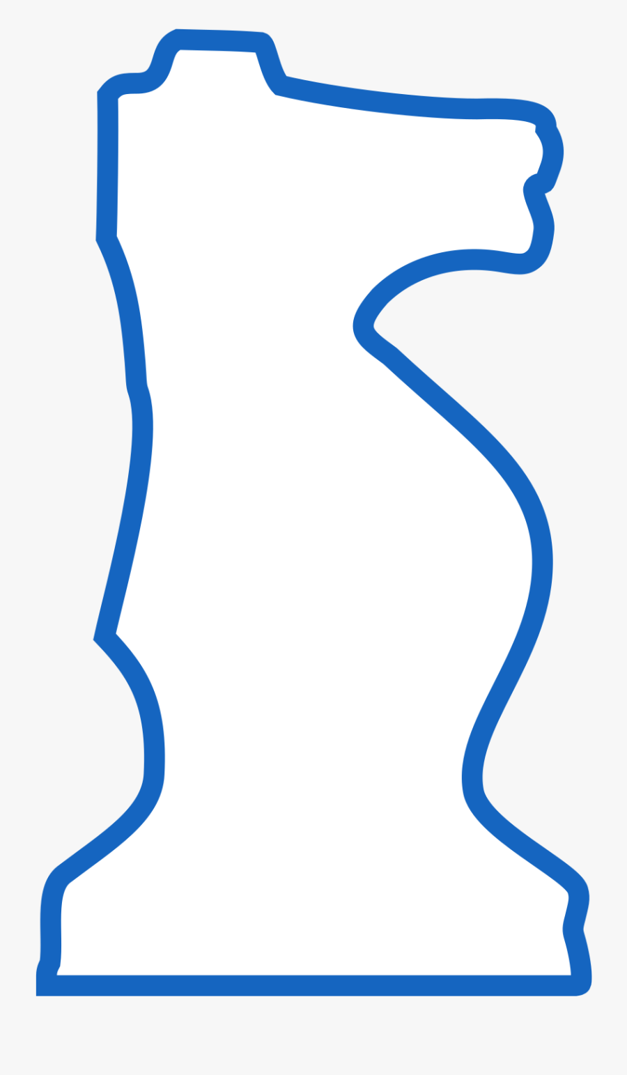 Silhouette Staunton Chess Piece Knight / Caballo Clipart, Transparent Clipart