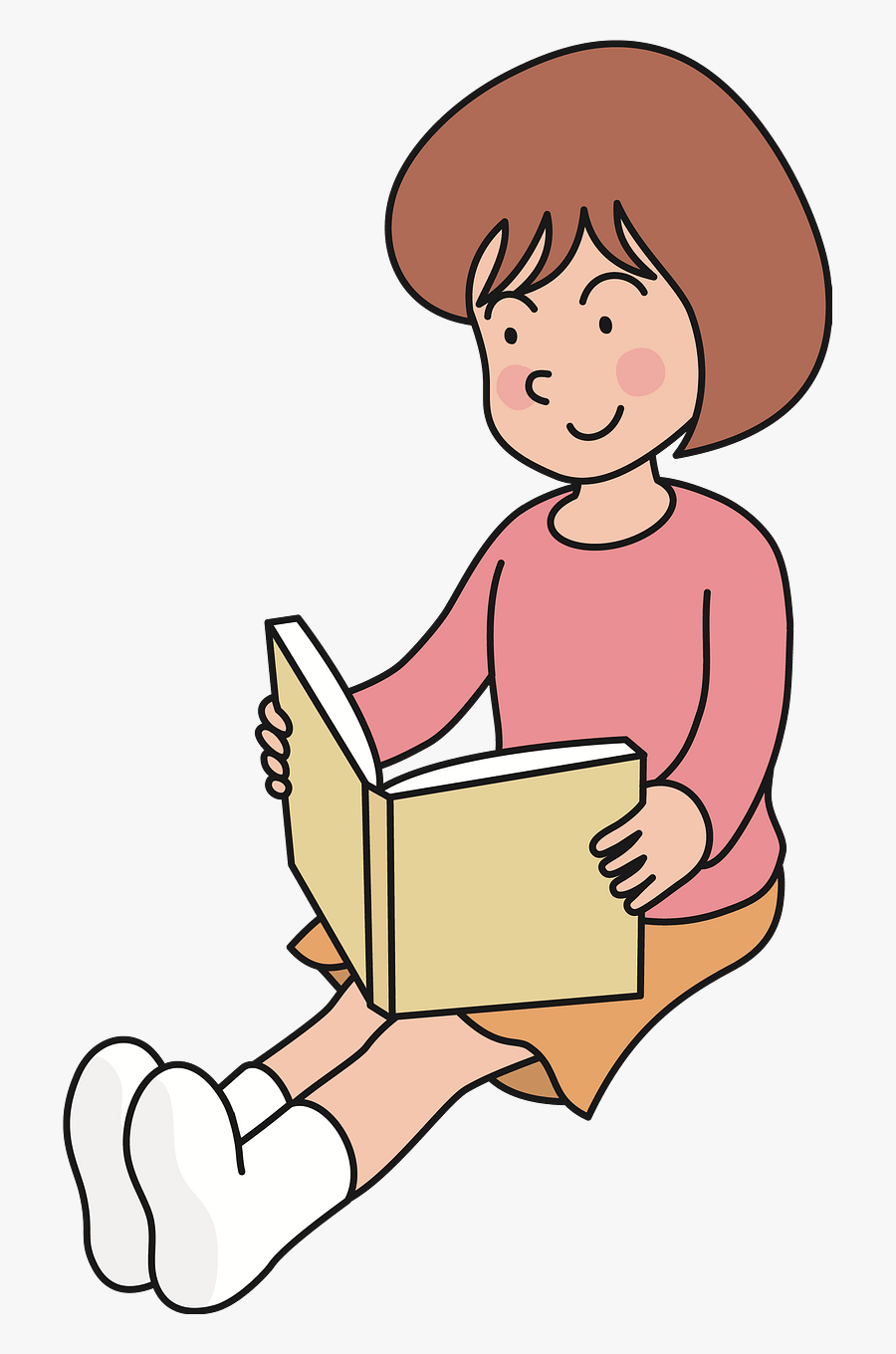 Reading Book Clipart, Transparent Clipart