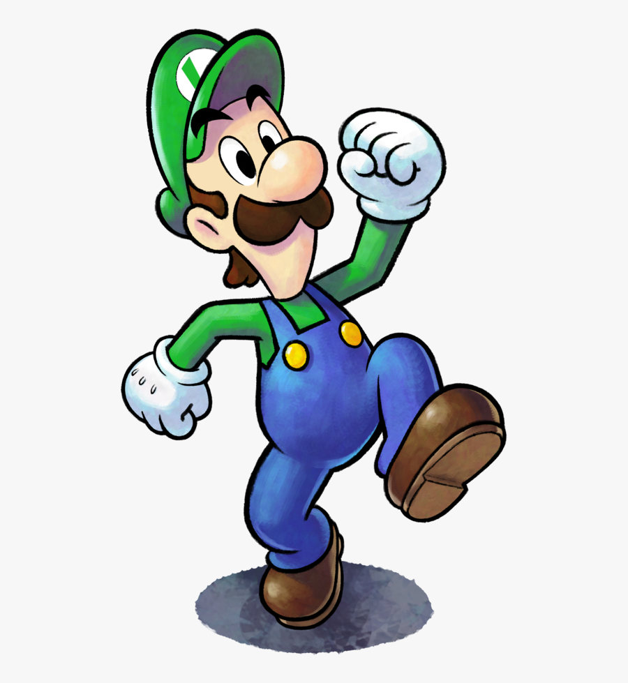 Mario And Luigi Paper Jam Luigi, Transparent Clipart