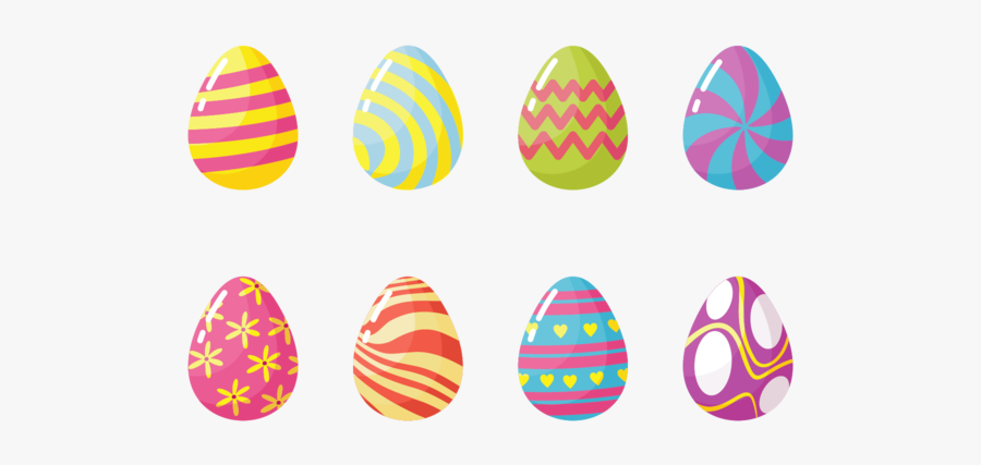 Easter Eggs Icons Vector - Easter, Transparent Clipart
