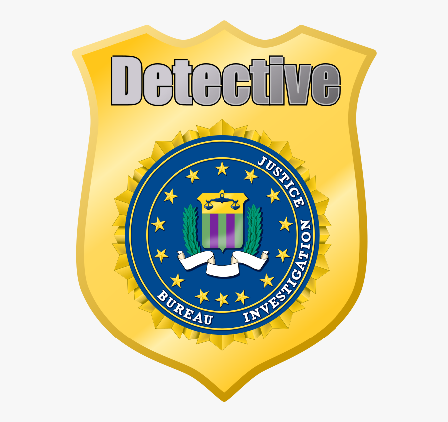 Detective Badge - Logo Federal Bureau Of Investigation, Transparent Clipart