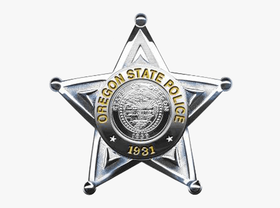 Oregon Police Badge - Oregon State Police Symbol, Transparent Clipart
