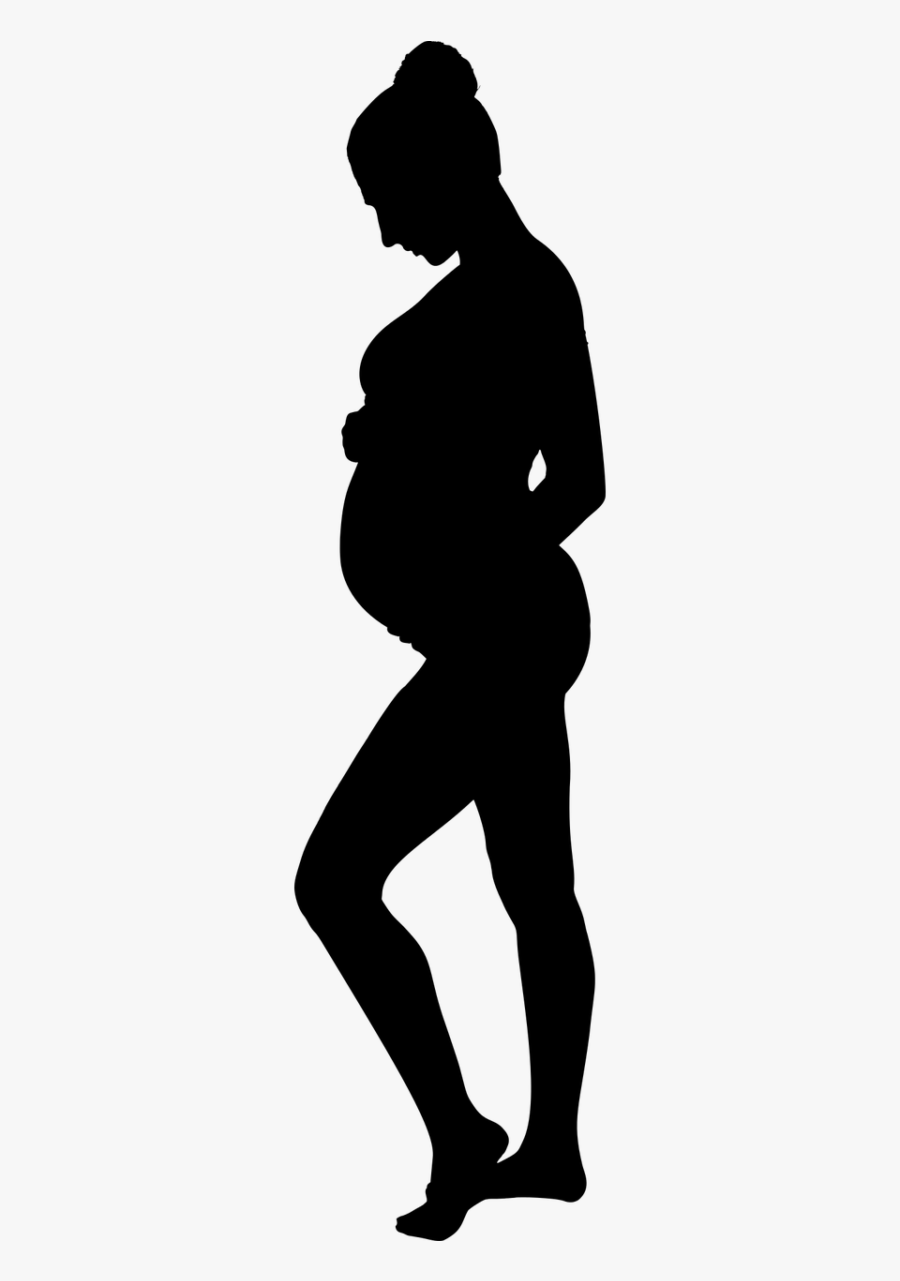 Unintended Pregnancy Prenatal Care Mother - Transparent Pregnant Woman Silhouette, Transparent Clipart