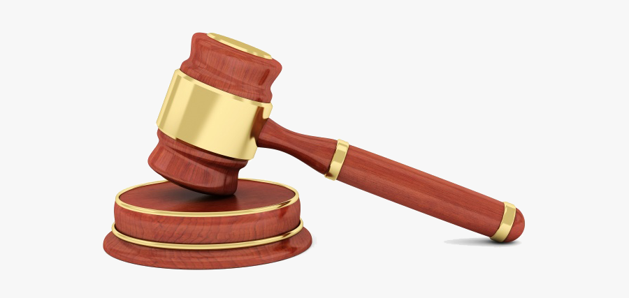Gavel Court Judge Legal Case Clip Art - Judge Hammer Png, Transparent Clipart