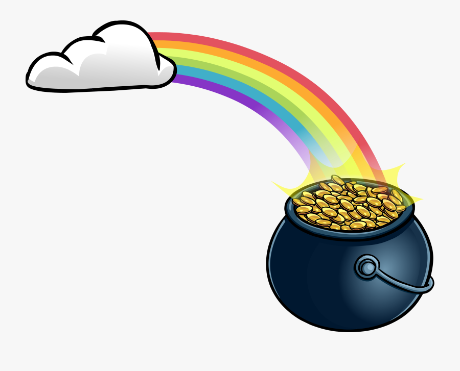 Olla De Oro Al Final Del Arcoiris, Transparent Clipart