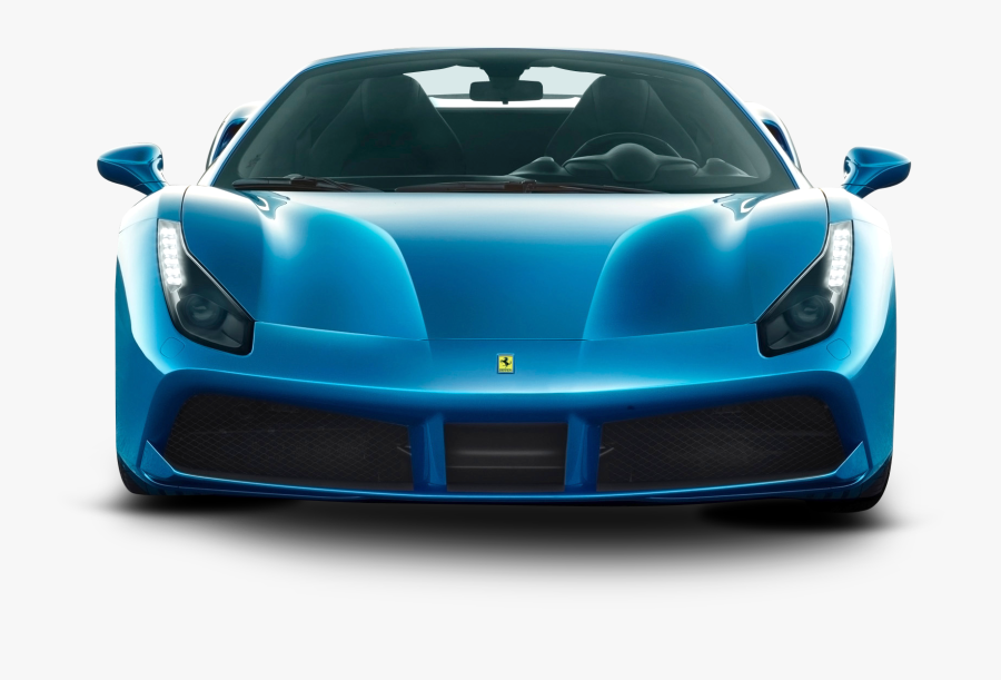 Blue Ferrari Spider Car Front Png Image Pngpix - Ferrari Car Price In Pakistan 2019, Transparent Clipart