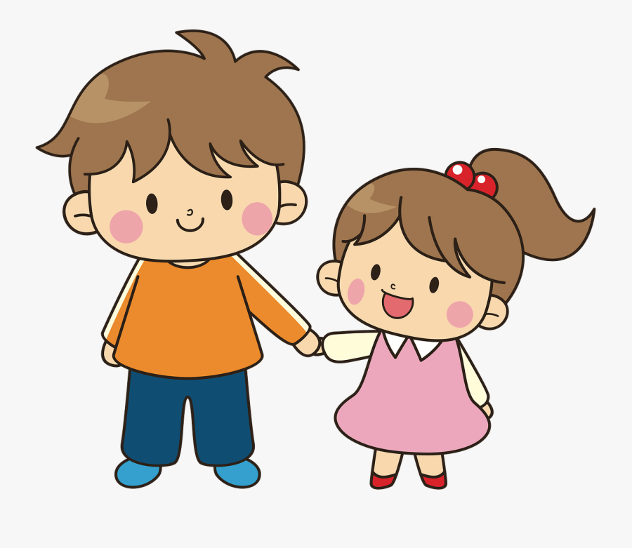 Brother And Sister Animated, Transparent Clipart