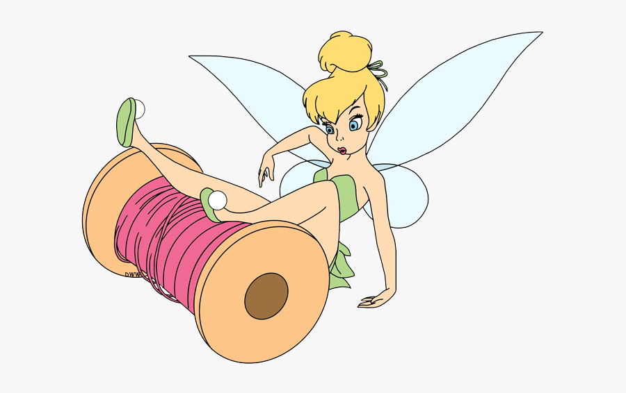 Tinkerbell Spool Of Thread, Transparent Clipart