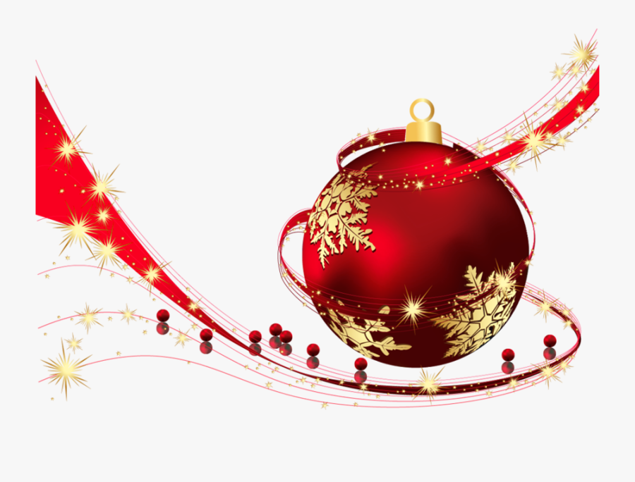 Red Transparent Christmas Ball Png Clipart Png Download - Christmas Balls Png Transparent, Transparent Clipart