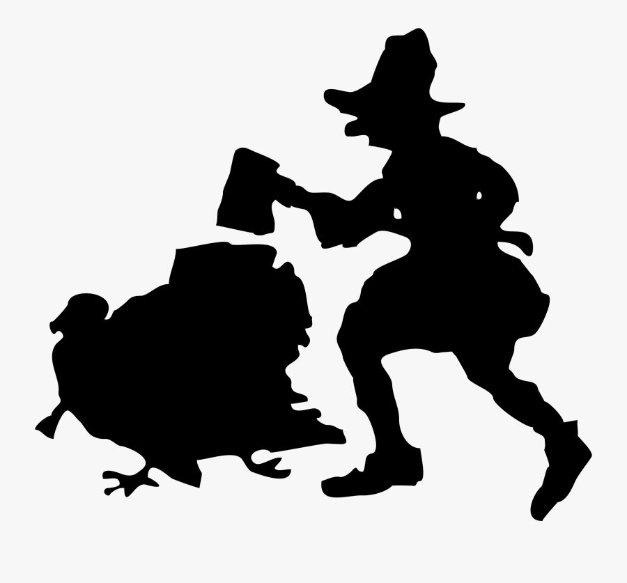 Clipart - Turkey Silhouette Hunting Png, Transparent Clipart