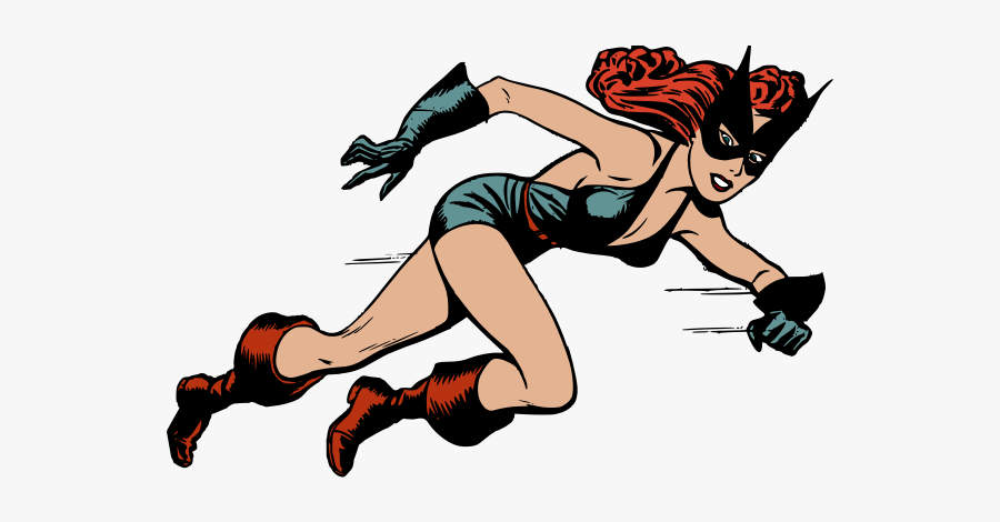 Black Cat Heroine - Crazy Cat Lady Superhero, Transparent Clipart