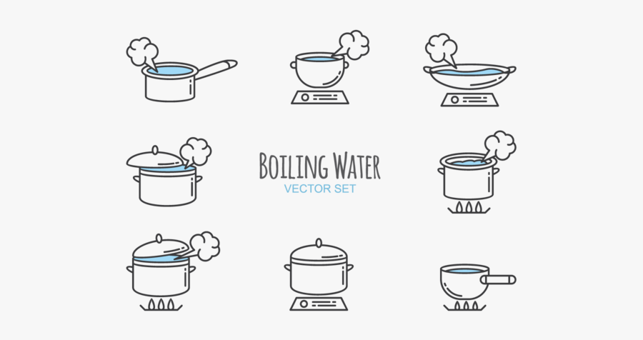 Boiling Water Icon, Transparent Clipart