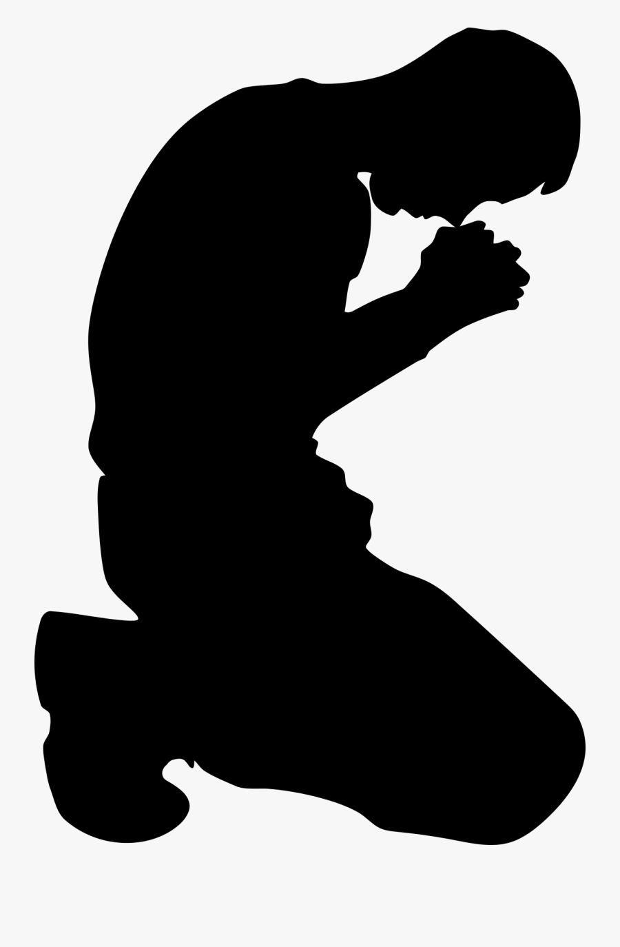 Devote Yourselves To Prayer - Praying Silhouette Png, Transparent Clipart