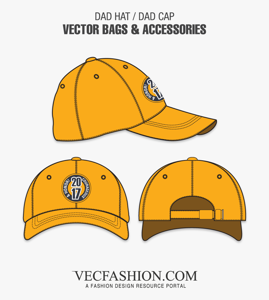Clipart Free Library Dad Hat Or Template - Vec Fashion Templates Png, Transparent Clipart