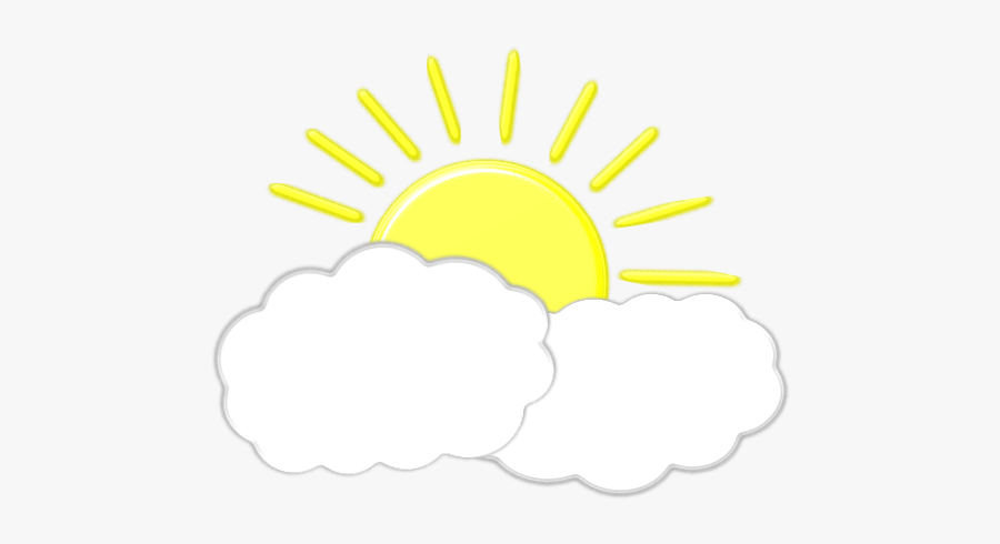 Sun Behind Clouds - Clothing, Transparent Clipart