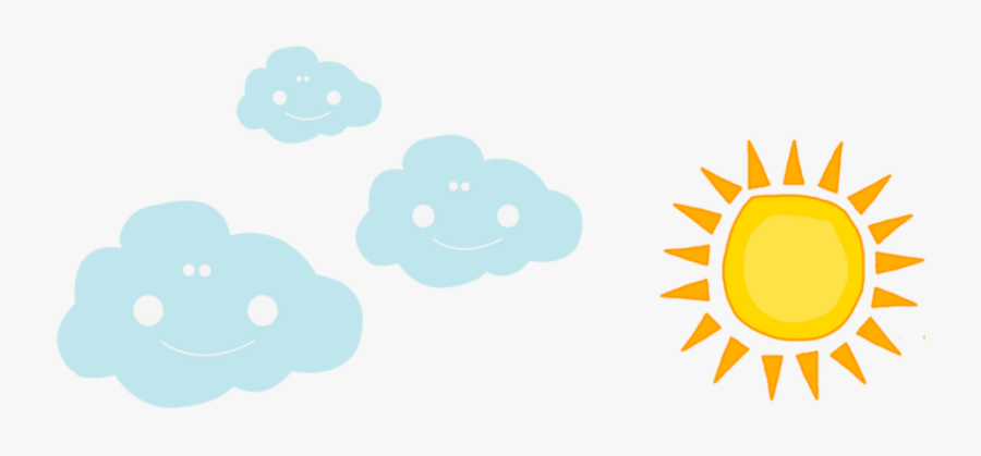 #ftestickers #clipart #cartoon #sun #clouds #cute - Circle, Transparent Clipart
