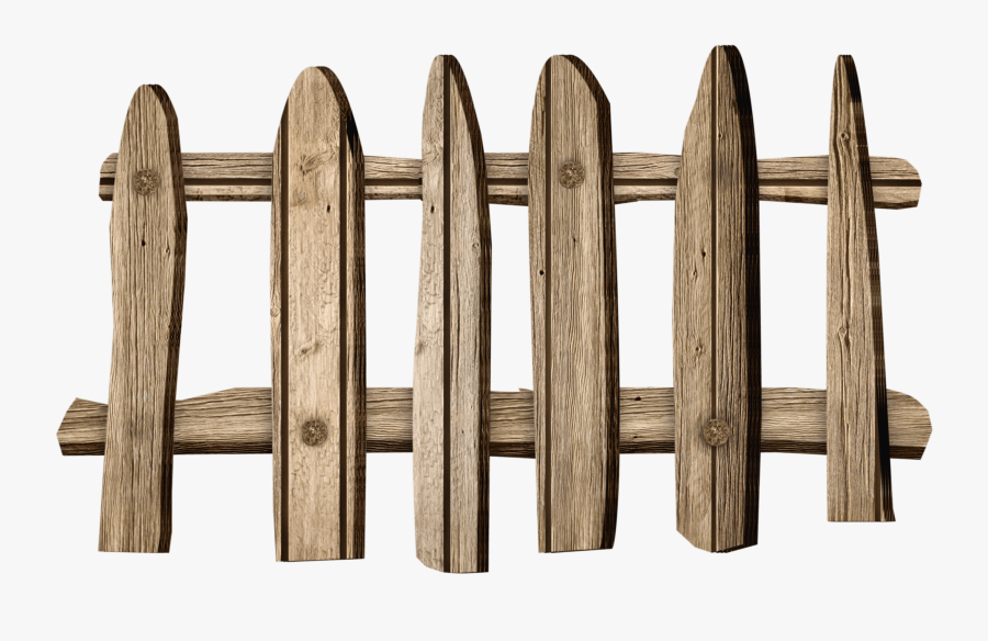 Old Wooden Fence - Fence Clipart Transparent, Transparent Clipart