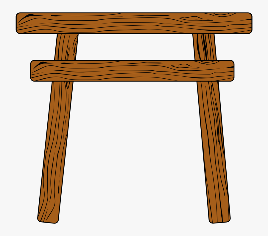 Wood Table Torii Gate Chair - Torii, Transparent Clipart