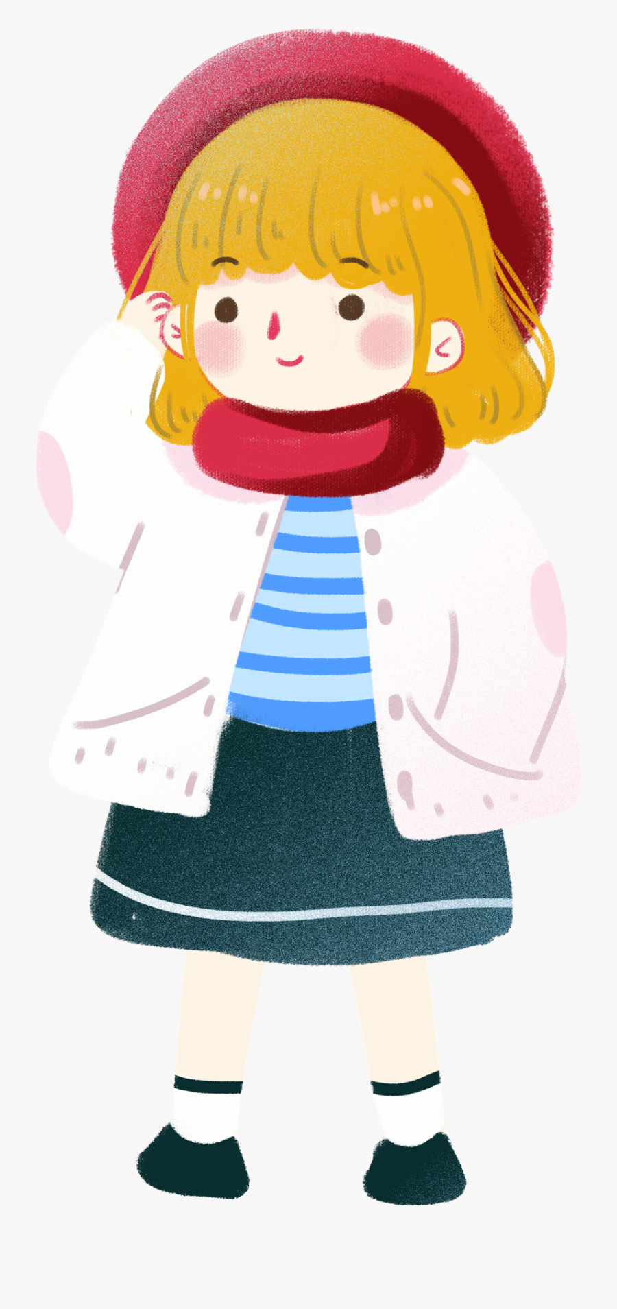 Cartoon Cute Child Girl Png And Psd - Cartoon, Transparent Clipart