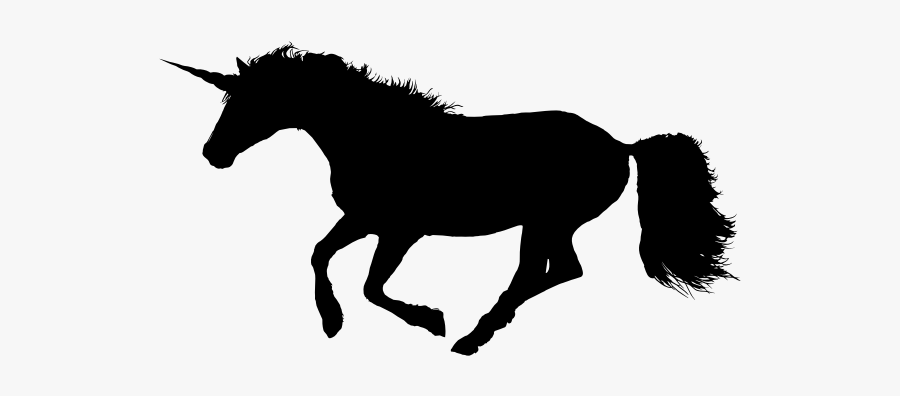 Wild Galloping Unicorn, Transparent Clipart
