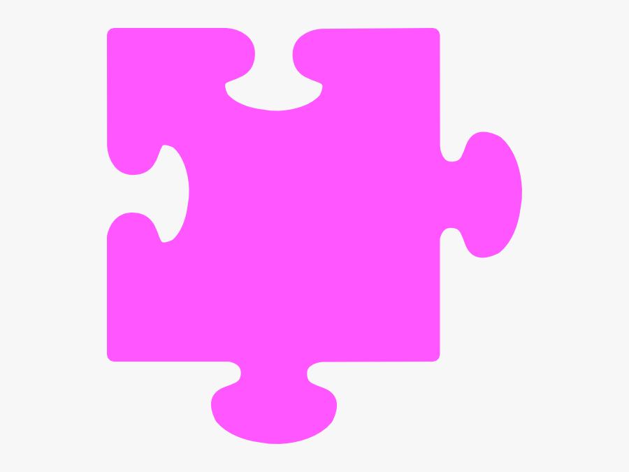 Pink Jigsaw Piece, Transparent Clipart