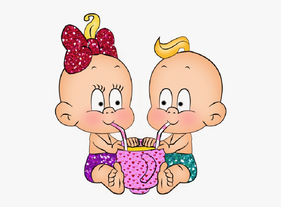 Transparent Twins Png - Clipart Baby Girl And Boy Funny, Transparent Clipart