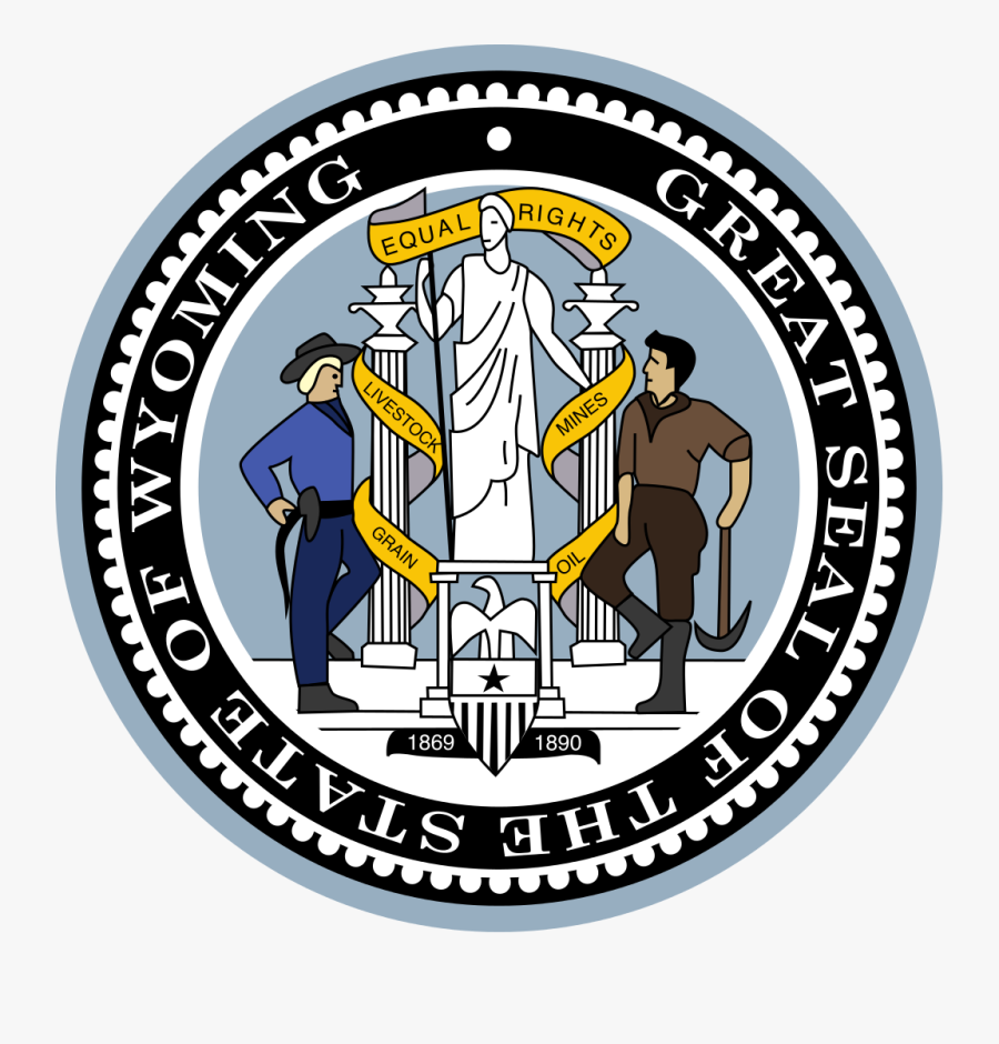 Wyoming Seal, Transparent Clipart