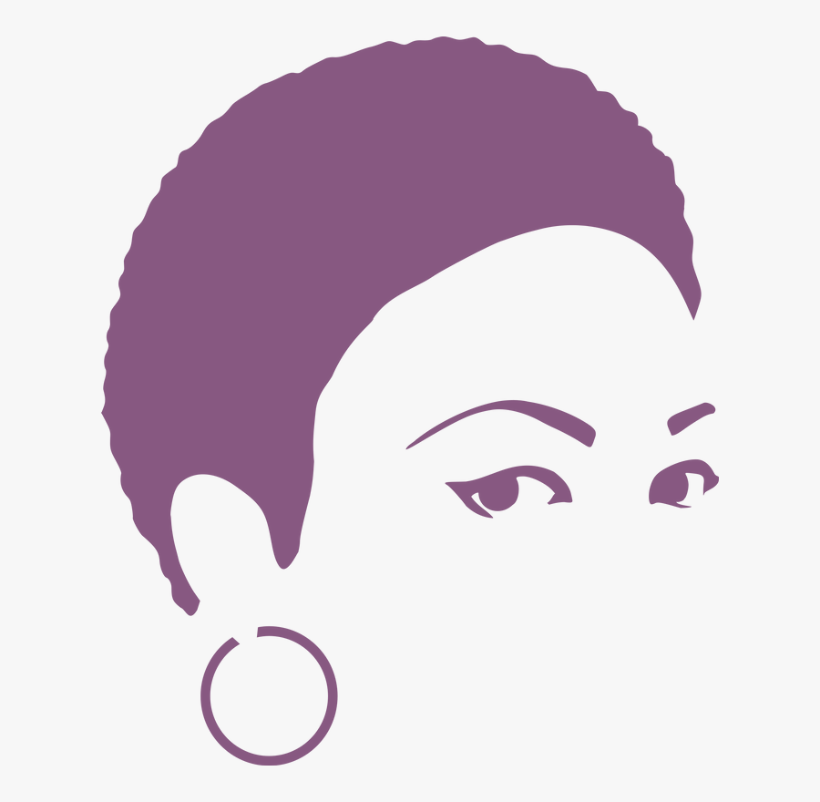 Free Svg Afro Silhouette, Transparent Clipart
