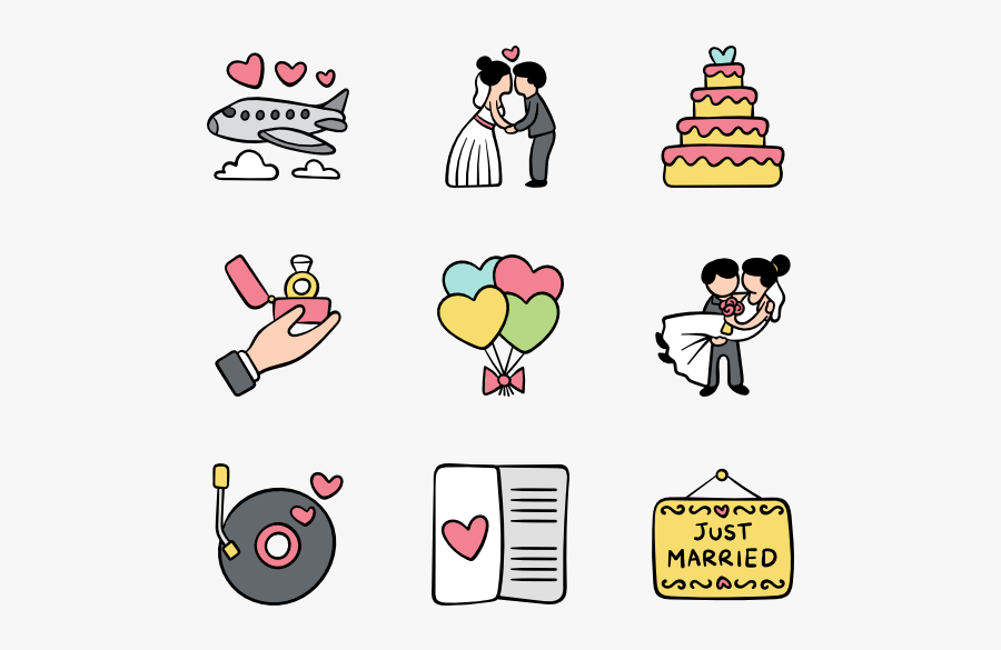Icon Married, Transparent Clipart