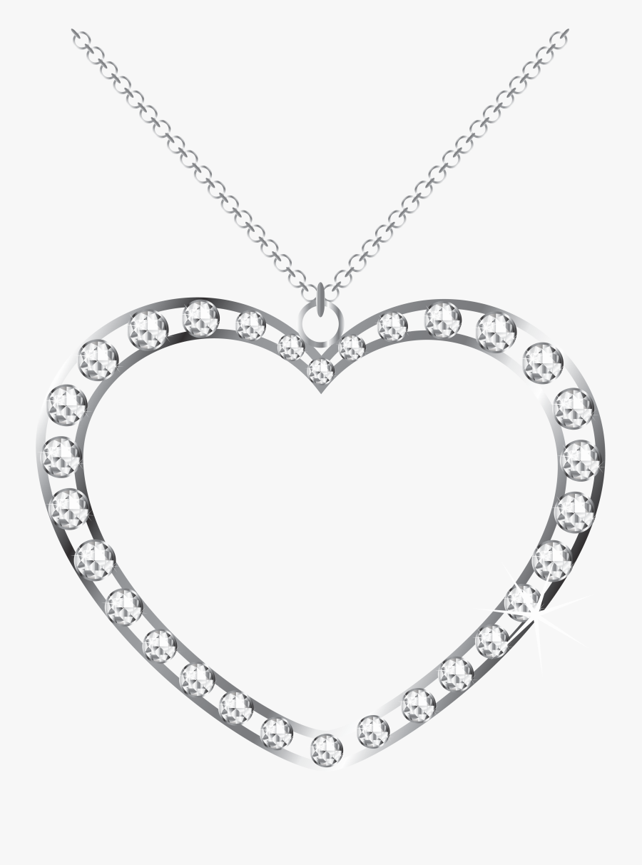 Jewelry Clipart Diamond Heart - Transparent Gold Heart Png, Transparent Clipart