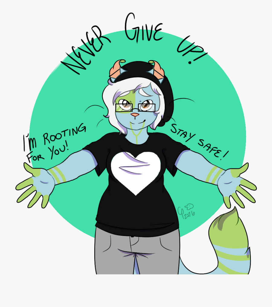 Never Give Up - Cartoon, Transparent Clipart