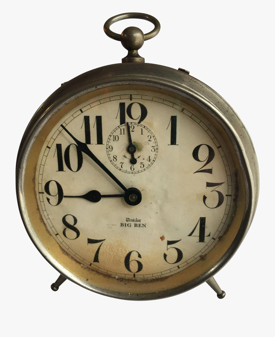 Westclox Peg Leg Alarm Clock, Transparent Clipart
