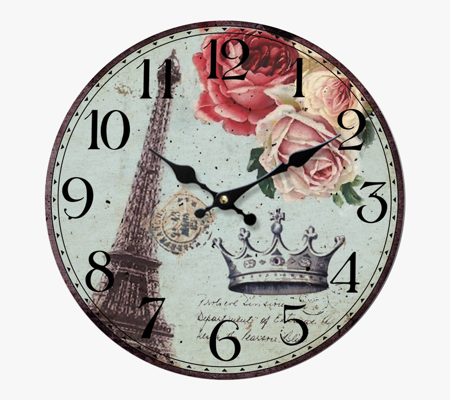 Vintage Clock Transparent Background, Transparent Clipart